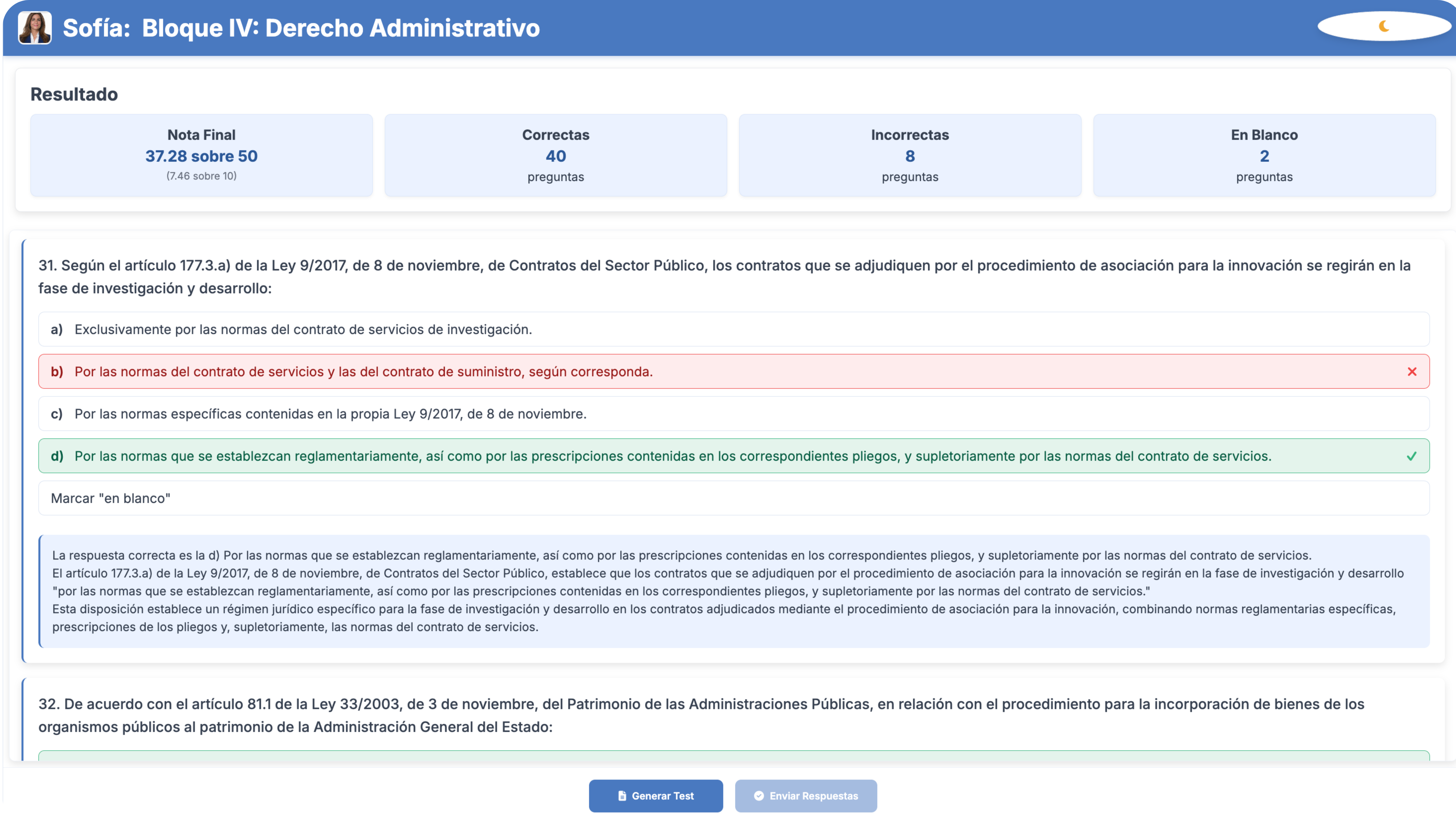 Resultados y Feedback